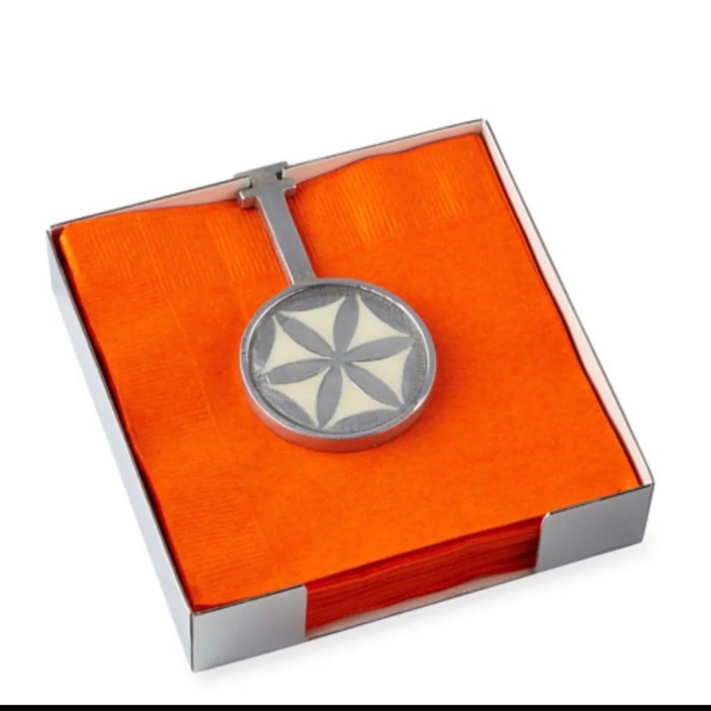 New Marigold Artisans flower‎ of life napkin holder
